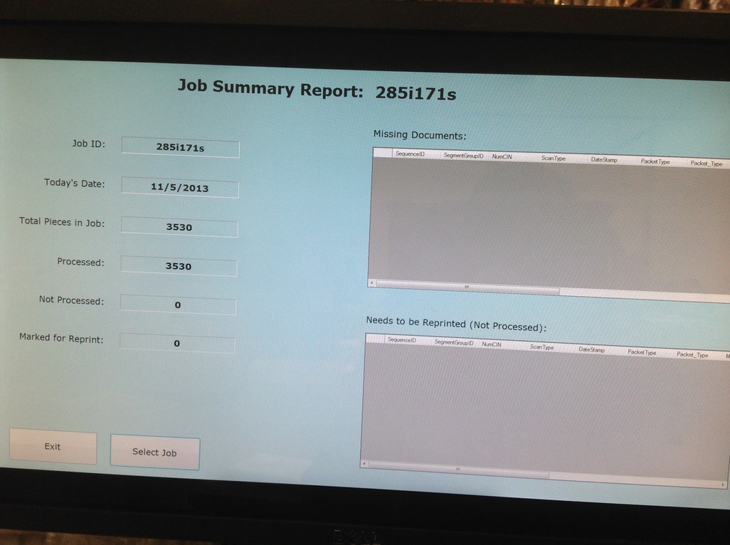 MRD Output Verification Mailroom Dynamics